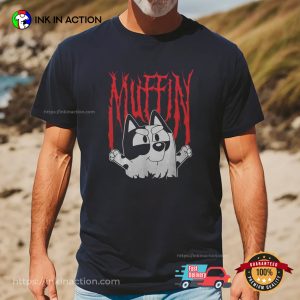 Muffin Metal Bluey Cartoon T-shirt