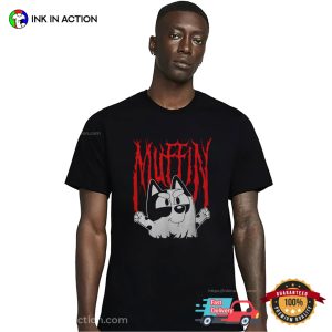 Muffin Metal Bluey Cartoon T shirt 2