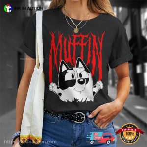 Muffin Metal Bluey Cartoon T-shirt