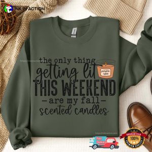 My Fall Scented Candles Retro Fall Vibes T shirt 2