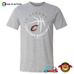 NBPA Ty Jerome Cleveland Basketball T shirt 2