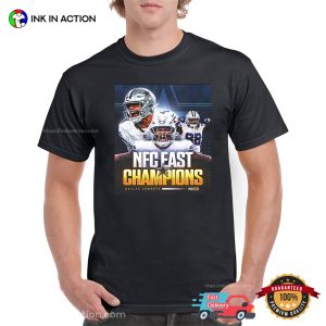 NFC East Champions Dallas Cowboys Clinched NFL Poster Shirt 3