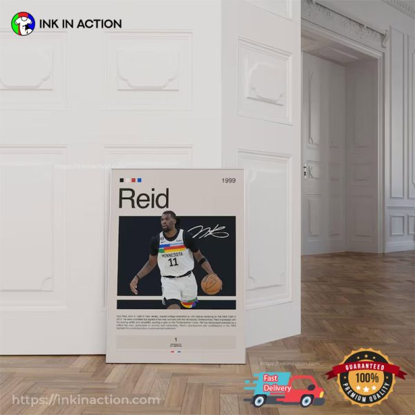 Naz Reid Minnesota Timberwolves NBA Poster