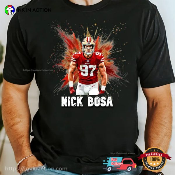 Nick Bosa 97 San Francisco 49ers Graphic Art Tee