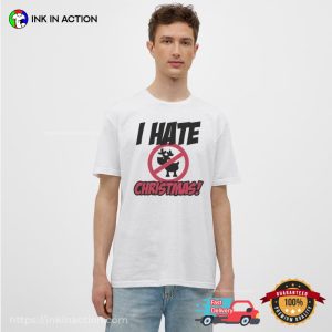 No Reindeer I Hate Christmas Graphic T-shirt