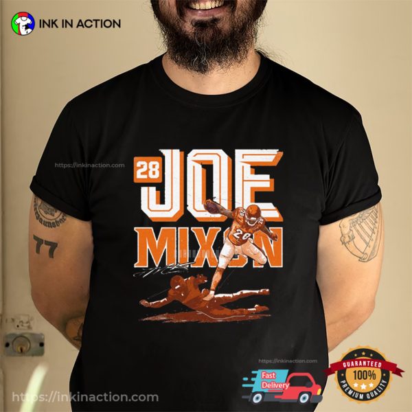 Number 28 Joe Mixon Hurdle Signature Shirt