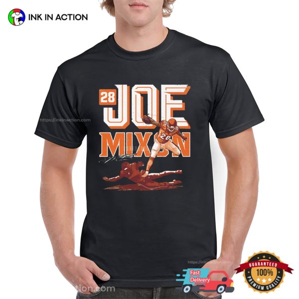 Number 28 Joe Mixon Hurdle Signature Shirt