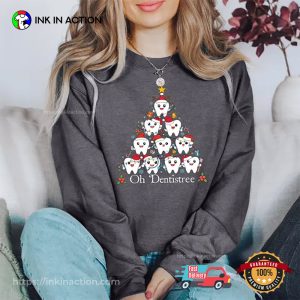 Oh Dentistree Christmas Teeth Tree Shirt