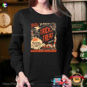 One Night Of Trick Or Treat Retro Halloween T-Shirt