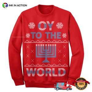 Oy To The World Hanukkah Celebration T-shirt