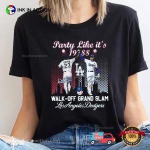 Party Like It’s 1988 Walk Off Grand Slam LA Dodgers Gibson Meet Freddie T-shirt