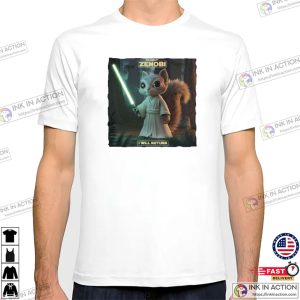 Peanut The Squirrel Peanut Zenobi Funny Star Wars T shirt 3