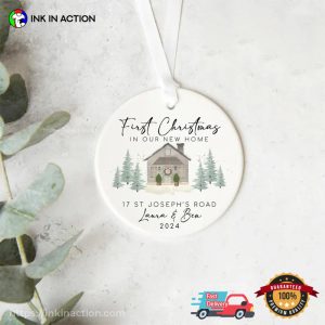 Personalised First Christmas In Our New Home Christmas Gift Ornament 2