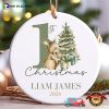 Personalized Baby First Christmas Rabit Ornament