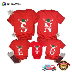 Personalized Christmas Family Uniform Matching T shirt 2