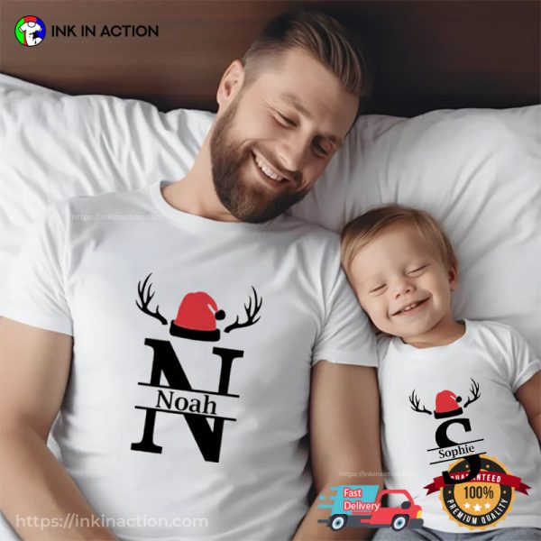 Personalized Christmas Family Uniform Matching T-shirt