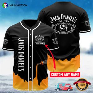 Personalized Jack Daniels Whiskey Baseball Jersey