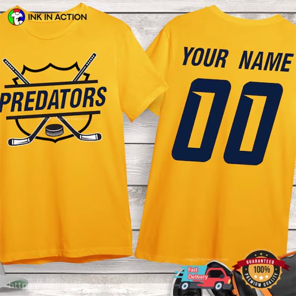 Personalized Predators Hockey Comfort Color Shirt