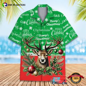 Reindeer And Ornaments Christmas Hawaiian Shirt 4