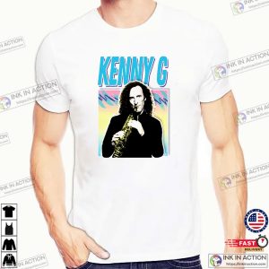 Retro 90s Kenny G saxophonist T shirt 3