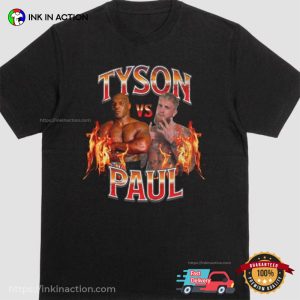 Retro Fight Tyson Vs Paul Unisex T-shirt