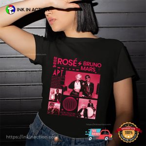 Retro Rose Bruno Mars APT Graphic T shirt 2