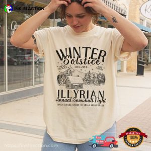 Retro December Solstice Winter Solstice Illyrian Comfort Colors T-shirt