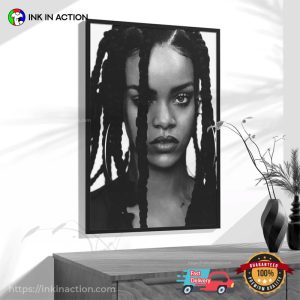 Rihanna Black And White Feminist Poster 3