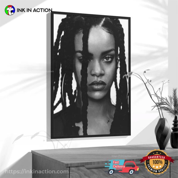 Rihanna Black And White Feminist Poster