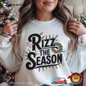 Rizz The Season Retro Christmas T shirt 2