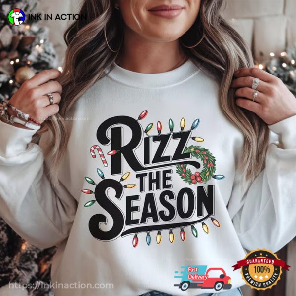 Rizz The Season Retro Christmas T-shirt