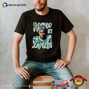 Romeo Doubs 87 NFL Portrait T shirt 3