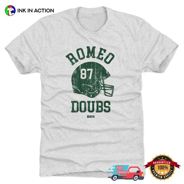 Romeo Doubs Green Bay Helmet Retro T-shirt