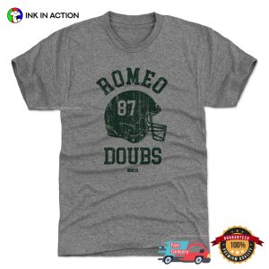 Romeo Doubs Green Bay Helmet Retro T shirt 2