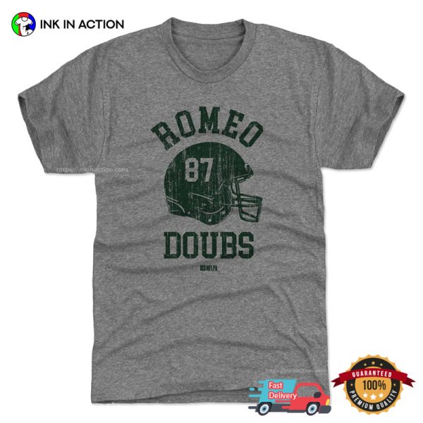 Romeo Doubs Green Bay Helmet Retro T-shirt