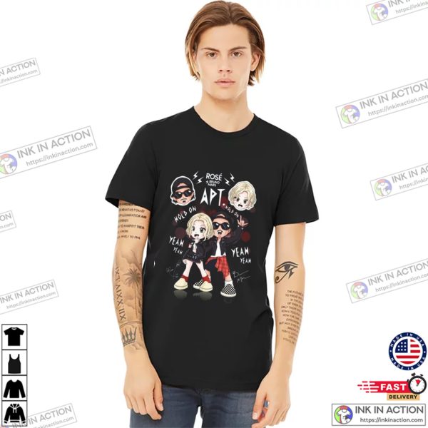 Rose x Bruno Mars Cartoon Apt Unisex T-shirt