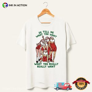 Santa Claus Tell Me What You Want Funny Comfort Colors T-shirt