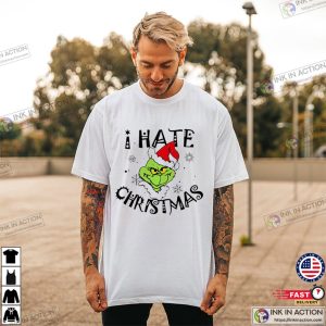 Santa Grinch I Hate Christmas Shirt