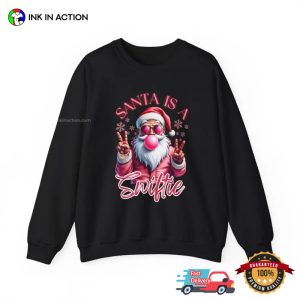 Santa Is A Swiftie Funny Taylor Christmas Shirt 2