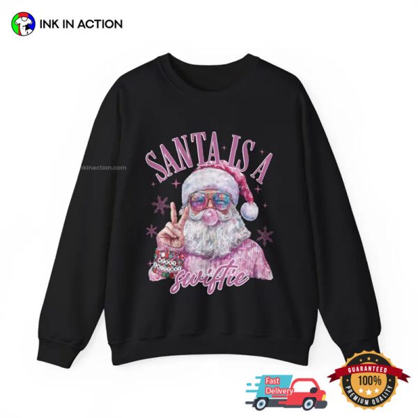 Santa Is A Swiftie Cute Taylor Fan Shirt