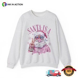 Santa Is a Swiftie Cute Taylor Fan Shirt 2