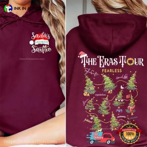 Santa’s Favorite Swiftie Eras Tour Fearless 2 Sided Shirt