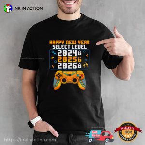 Select Level 2025 New Year’s Eve Party Gamer Shirt