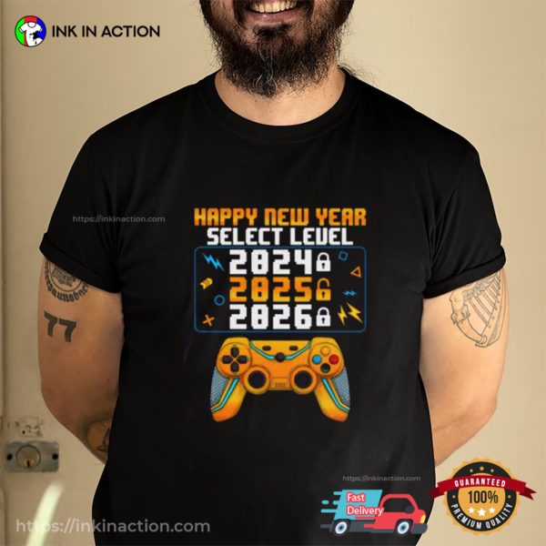 Select Level 2025 New Year’s Eve Party Gamer Shirt