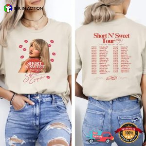 Short N’ Sweet Tour 2024 Vintage Sabrina Carpenter Concert 2 Sided T-shirt