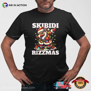 Skibidi Rizzmas Cool Santa Claus funny xmas tee shirts 3