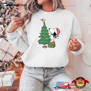 Snoopy Peanuts Christmas Tree Shirt 2