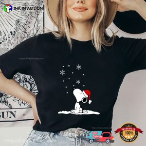 Snoopy And Snow Merry Christmas Shirt