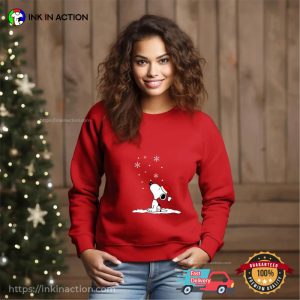 Snoopy and Snow Merry Christmas Shirt 3