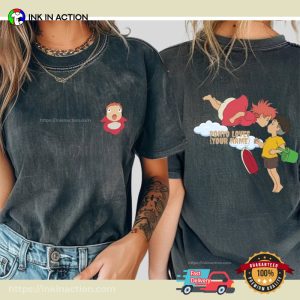 Studio Ghibli Ponyo And Sasuke Comfort Colors Tee